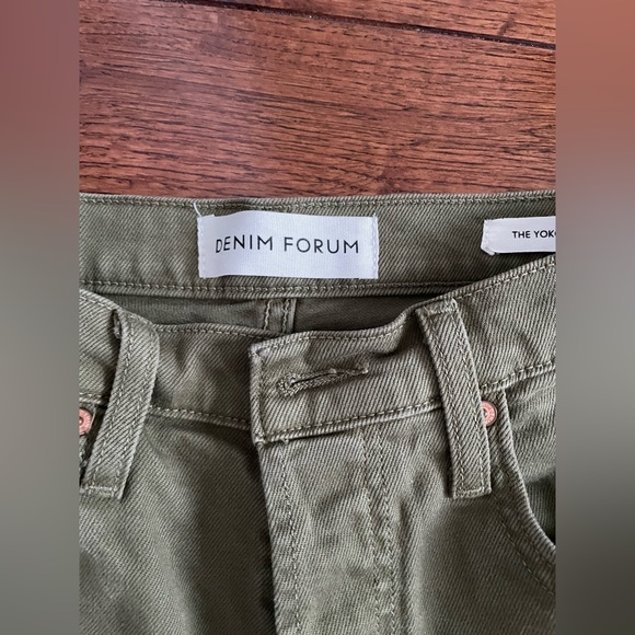 DENIM FORUM YOKO HIGH RISE SLIM - army green - Picture 2 of 4